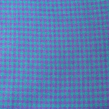 Load image into Gallery viewer, Cotton Blend  Woven Fabric- Teal/Purple Micro Check Plaid
