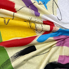 Load image into Gallery viewer, 100% Cotton Yellow Retro Print
