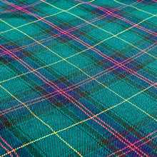 Load image into Gallery viewer, Polyester Rayon woven fabric - Classic Green Heritage Tartan Plaid
