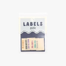 Load image into Gallery viewer, Metallic Side Seams (Cream) Woven Labels by KATM | Pack of 6 Labels
