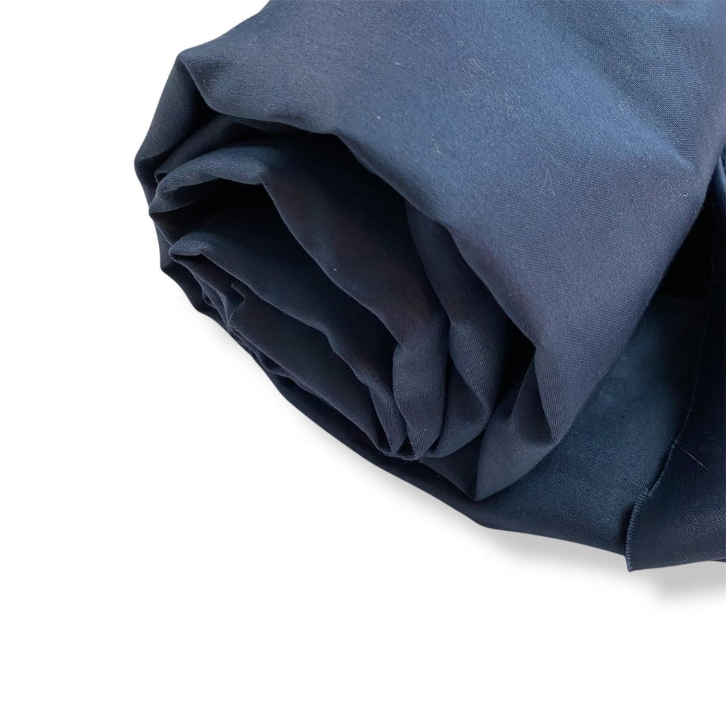 184 Navy Sateen Woven Deadstock Remnant 1m Bundle