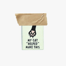 Load image into Gallery viewer, My Cat "Helped" Make This Woven Labels by KATM | Pack of 6 Labels
