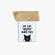 Load image into Gallery viewer, My Cat "Helped" Make This Woven Labels by KATM | Pack of 6 Labels
