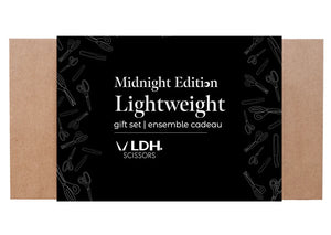 Midnight Edition LIGHTWEIGHT Gift Set, 10” Lightweight Fabric Shear, 9" Lightweight Pinking Shear, Thread Snip