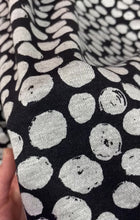 Load and play video in Gallery viewer, Double Knit Jacquard - Black and Grey Polka Dots
