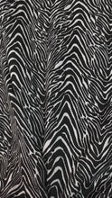 Load and play video in Gallery viewer, Rayon Knit - ZigZag Zebra Print
