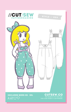 Load image into Gallery viewer, CUT/SEW Beginner Friendly Romper Sewing Pattern
