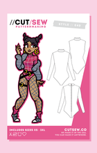 Load image into Gallery viewer, CUT/SEW Beginner Friendly Leotard Sewing Pattern
