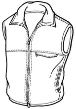 Load image into Gallery viewer, pen and ink drawing of a polar vest
