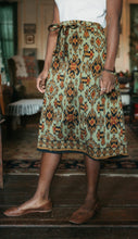 Load image into Gallery viewer, Front view of chupa inspired skirt.
