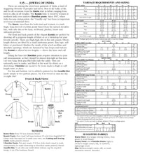 Load image into Gallery viewer, Photo of back cover shows size and yardage chart. Includes fabric suggestions and description.
