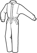 Load image into Gallery viewer, pen and ink drawing of a mens' jumpsuit
