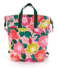 Load image into Gallery viewer, Cute convertible tote bag made with Ruby Star Melody Miller canvas
