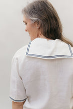 Load image into Gallery viewer, Back view of 211 Two Middies square Middy collar.
