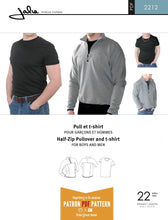 Load image into Gallery viewer, Jalie 2212 - Half-Zip Pullover and T-Shirt Pattern
