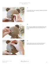 Load image into Gallery viewer, Sewing Pattern Bear, Lion, Panda Stuffed Animal
