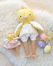 Load image into Gallery viewer, Sewing Pattern - Mini Chick doll + Easter egg bed
