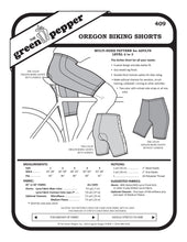 Load image into Gallery viewer, image of cover of 409 Oregon Biking Shorts sewing pattern
