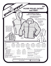Load image into Gallery viewer, Image of the cover of the Plush Polar Jacket and vest sewing pattern
