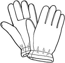 Load image into Gallery viewer, drawing of a pair of mittens
