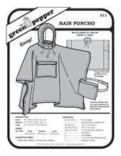 Load image into Gallery viewer, image for cover for sewing pattern for 511 rain ponch.
