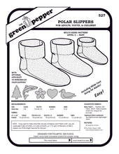 Load image into Gallery viewer, Image of pattern cover for Polar Slippers sewing pattern
