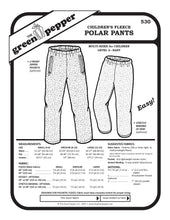 Load image into Gallery viewer, Image of front of sewing pattern cover for 530 Children's Fleece Polar Pants
