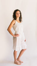 Load image into Gallery viewer, Photo of young woman wearing camisole and drawers. standing slightly sideways with hand on her hip.
