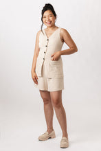 Load image into Gallery viewer, ASTERI button down dress &amp; vest
