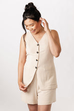 Load image into Gallery viewer, ASTERI button down dress &amp; vest
