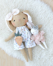 Load image into Gallery viewer, Sewing Pattern for Bunny Stuffed Animal + Carrot Bed
