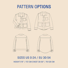 Load image into Gallery viewer, Canvas Jacket sewing pattern Wardrobe By Me
