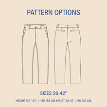 Load image into Gallery viewer, Chino pants sewing pattern Wardrobe By Me
