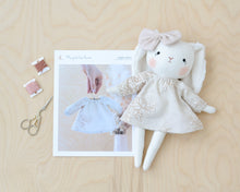 Load image into Gallery viewer, Bunny Doll Stuffed Animal Sewing Pattern + 2 outfits
