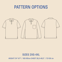 Load image into Gallery viewer, Polo shirt Sewing Pattern
