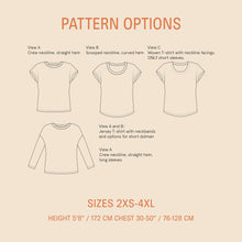 Load image into Gallery viewer, Easy T-shirt Sewing Pattern Wardrobe By Me
