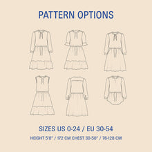 Load image into Gallery viewer, Grace Dress Sewing pattern Wardrobe By Me
