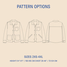 Load image into Gallery viewer, Overshirt sewing pattern Wardrobe By Me
