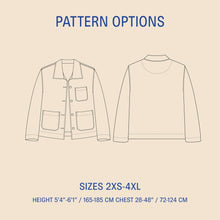 Load image into Gallery viewer, Painter Jacket pattern- Unisex Wardrobe By Me
