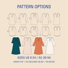 Load image into Gallery viewer, Piper Tunic Sewing Pattern Wardrobe By Me
