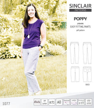 Load image into Gallery viewer, Poppy easy fitting pants for woven fabrics (PDF)
