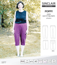 Load image into Gallery viewer, Poppy easy fitting pants for woven fabrics (PDF)
