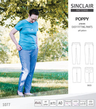 Load image into Gallery viewer, Poppy easy fitting pants for woven fabrics (PDF)
