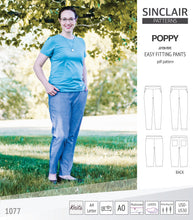 Load image into Gallery viewer, Poppy easy fitting pants for woven fabrics (PDF)
