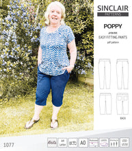Load image into Gallery viewer, Poppy easy fitting pants for woven fabrics (PDF)
