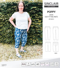 Load image into Gallery viewer, Poppy easy fitting pants for woven fabrics (PDF)
