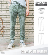 Load image into Gallery viewer, Pdf sewing pattern Lakeside knit joggers for men by Sinclair Patterns
