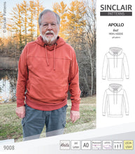 Load image into Gallery viewer, Apollo knit colorblocked hoodie for men (PDF)
