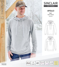 Load image into Gallery viewer, Apollo knit colorblocked hoodie for men (PDF)
