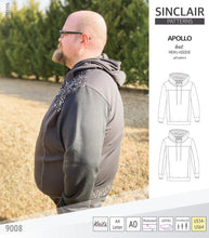 Load image into Gallery viewer, Apollo knit colorblocked hoodie for men (PDF)
